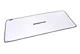 The Clothlete Microfiber Golf Towel comes in various colors, this specific model comes with a blue outline and center cut to stick between a club to keep close to your club heads for easy cleaning