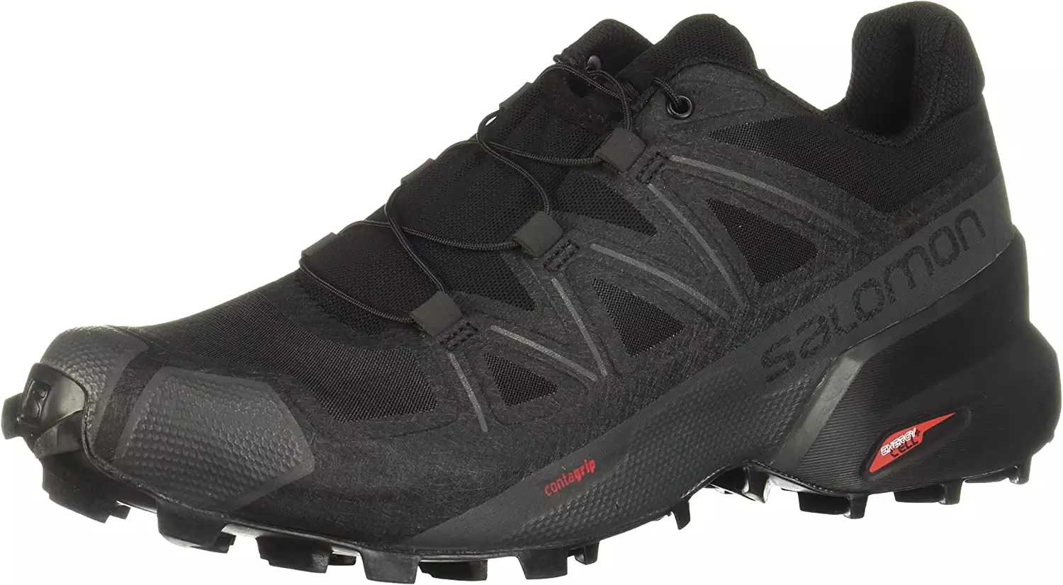 The Salomon Men's Speedcross 5 Trail Running Shoes is a great shoe for golf with its aggressive grip and amazing foothold
