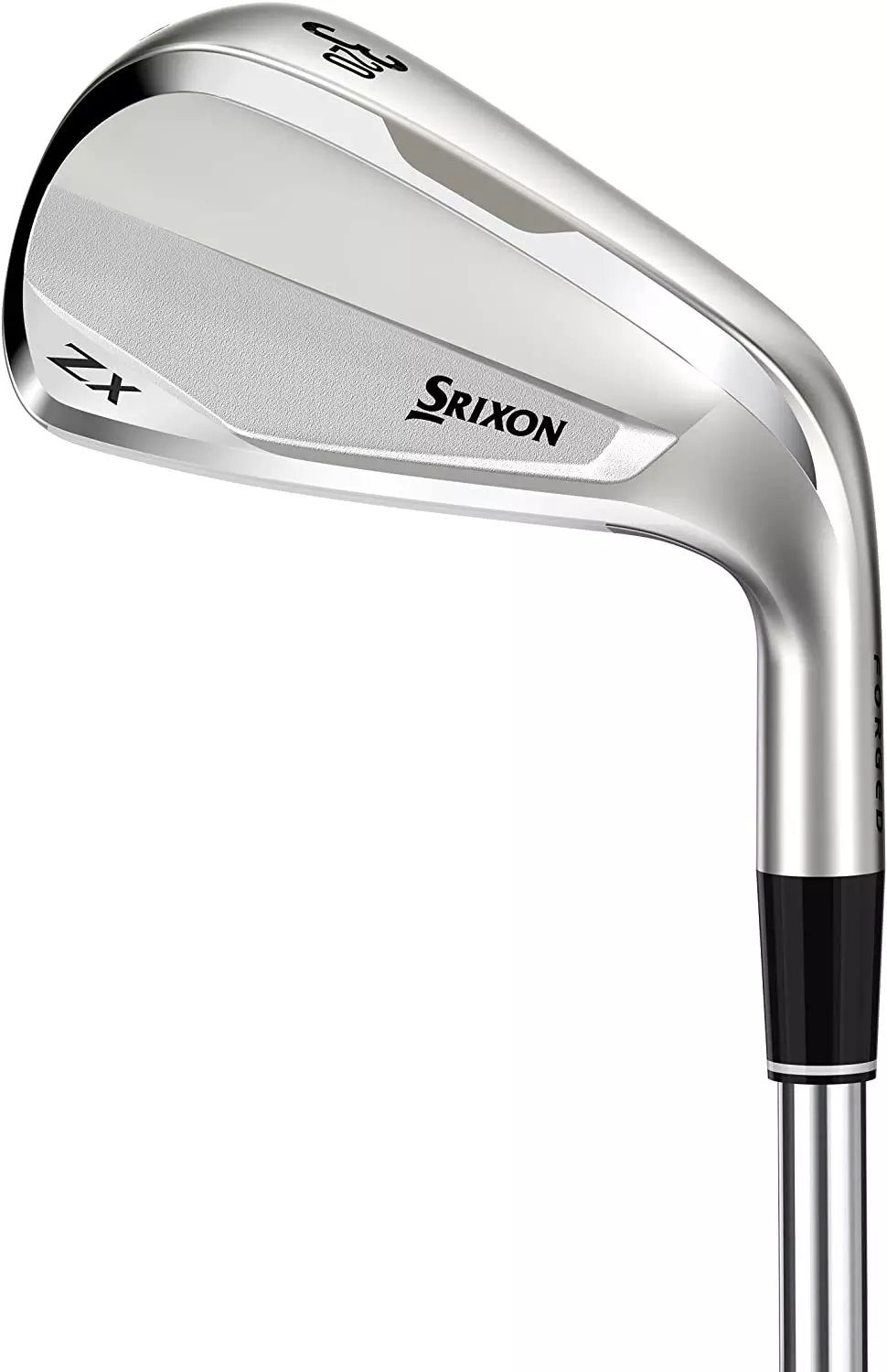 solid silver and chrome club that looks very much like a standard iron and utility club with a blade like look and incredible forgiveness for a driving iron