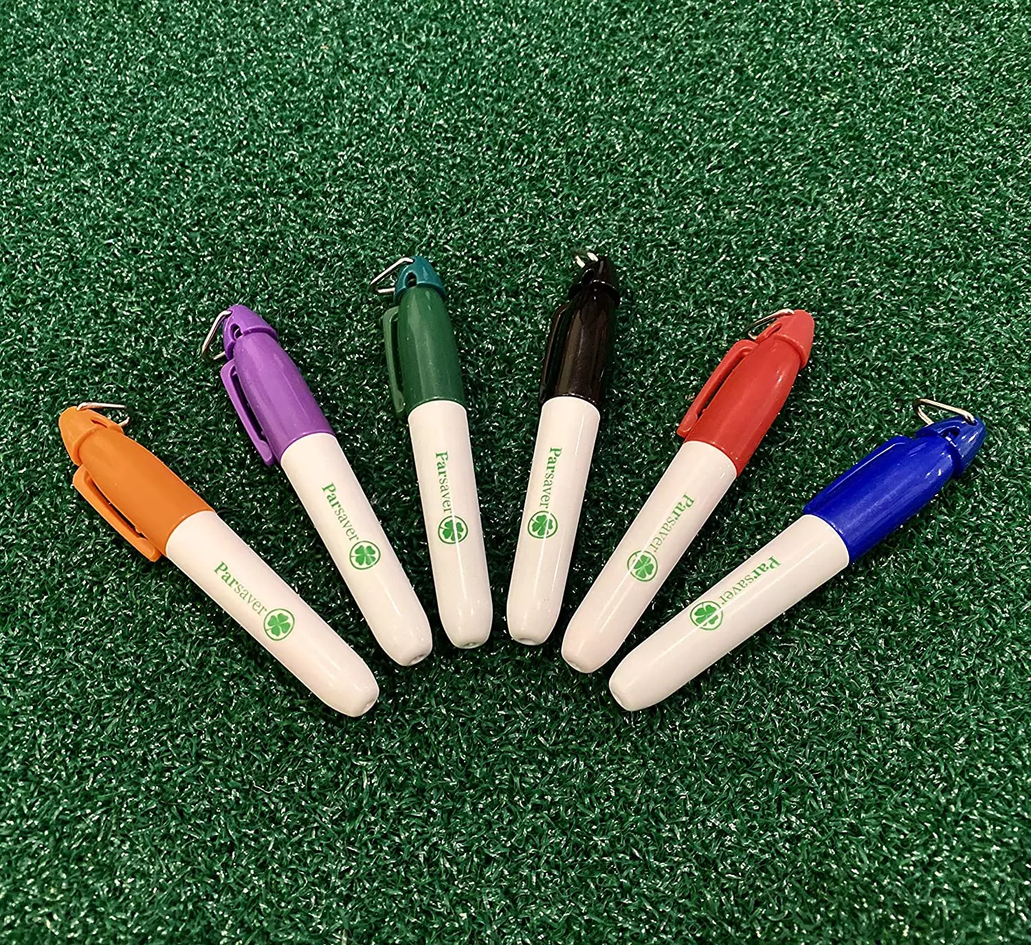 Parsaver PARTEE Mini Golf Ball Markers come with 6 different colors that are a perfect size for marking your golf ball 