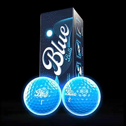 Blue Balls is is a fun golf ball for kids who are looking to get the most out of night golf that provides an LED bright light to help kids see and play golf during dark hours of the day
