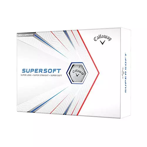 The Callaway Supersoft Golf Balls are white golf balls with the Callaway logo and the number of the ball in the middle.  This ball includes a thick line with the text “supersoft” showing on the ball, which really helps to keep your eyes focused on where the ball needs to go.