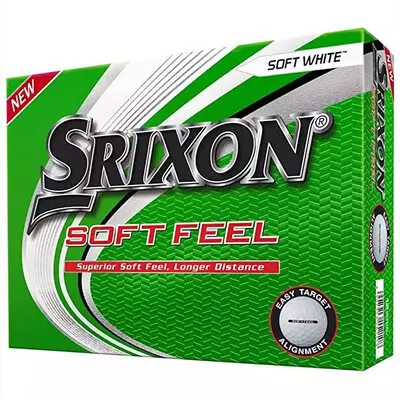 Srixon Soft Feel Golf Ball in a Green Gox