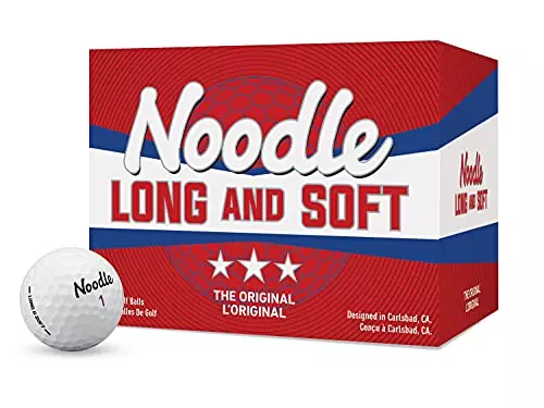 The TaylorMade Noodle Golf Balls is a great golf ball for kids because of its soft feel and 15 ball offering