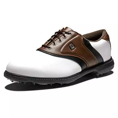 FootJoy Men’s Fj Originals Golf Shoes classic golf shoe hasn't been considerably adjusted in years and for good reason. Unbeatable quality for half the price of their top of the line options.