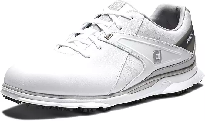 We love the FootJoy Pro SL because of it's clean style while also including a heel comfort that positions you well for all of those uneven lies