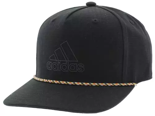 Awesome adjustable cap made of soft cotton with a speckled rope cording for a great look