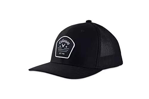 The Callaway Golf 2022 Trucker Adjustable Hat combines style and functionality for golf enthusiasts.