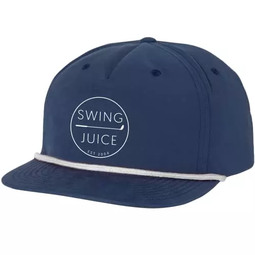 Retro Golf Rope Hat made of cotton and polyester that includes an adjustable snapback that is perfect for large and big heads