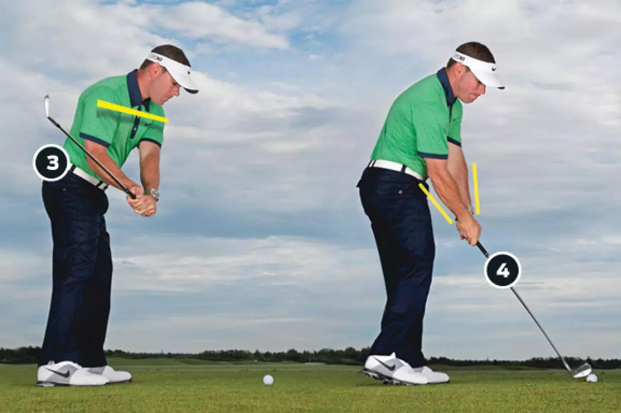  <p>You would think that you need to help your hands “roll over” at impact to help the draw. And that means you need to focus on moving your forearms more. NO! </p> <p>You need to make sure that your club path is on the right plane, which then should naturally move your hands in a draw-like form. </p> <p>You should focus on feeling the club's motion coming back more inside with very slow practice swings. Ultimately, your body needs to feel like your arms are a little bit more ahead of you after impact than a normal swing. </p> <p>If you notice that your hands feel like they are “flipping over” right after impact, you may notice the ball is starting at your target line and drawing too far away. You should instead feel that the ball is starting a little out of your target line and coming back toward where you want the ball to end. </p>        