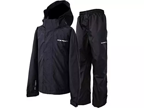 The Acme Projects Rain Suit provides complete waterproof protection for various outdoor activities, ensuring you stay dry and comfortable