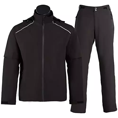 Designed specifically for golfers, the KEJ Golf Rain Suit offers protection from rain and wind to keep you on the course in inclement weather