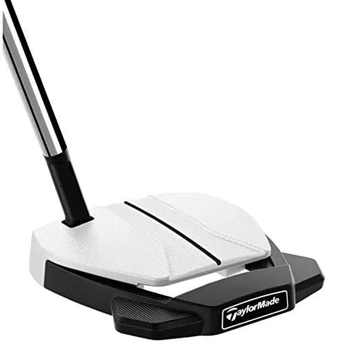 Improve your alignment and putting performance with this men's putter featuring a sleek white finish and right-handed configuration.