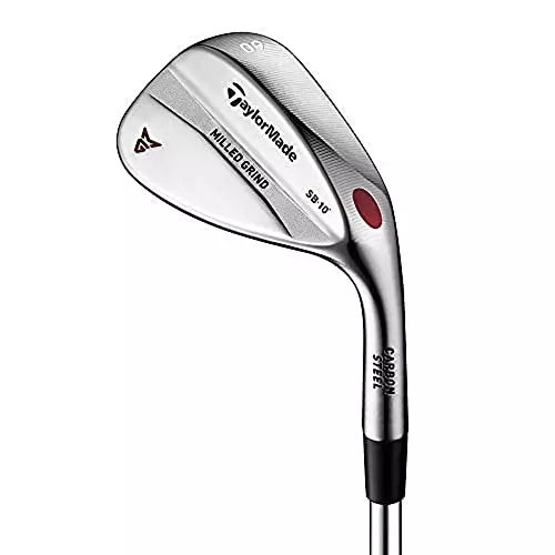 The TaylorMade MG1 Milled Grind Wedge showcases precision through advanced surface milling techniques for precise sole geometry, leading edges, and score lines, resulting in optimal turf interaction and consistent performance with features like ZTP-17 Groove, Precision Weight Port, premium materials, and CNC machined sole geometry.